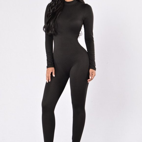 Fashion Nova Other - Frisky Feline Jumpsuit - Black
